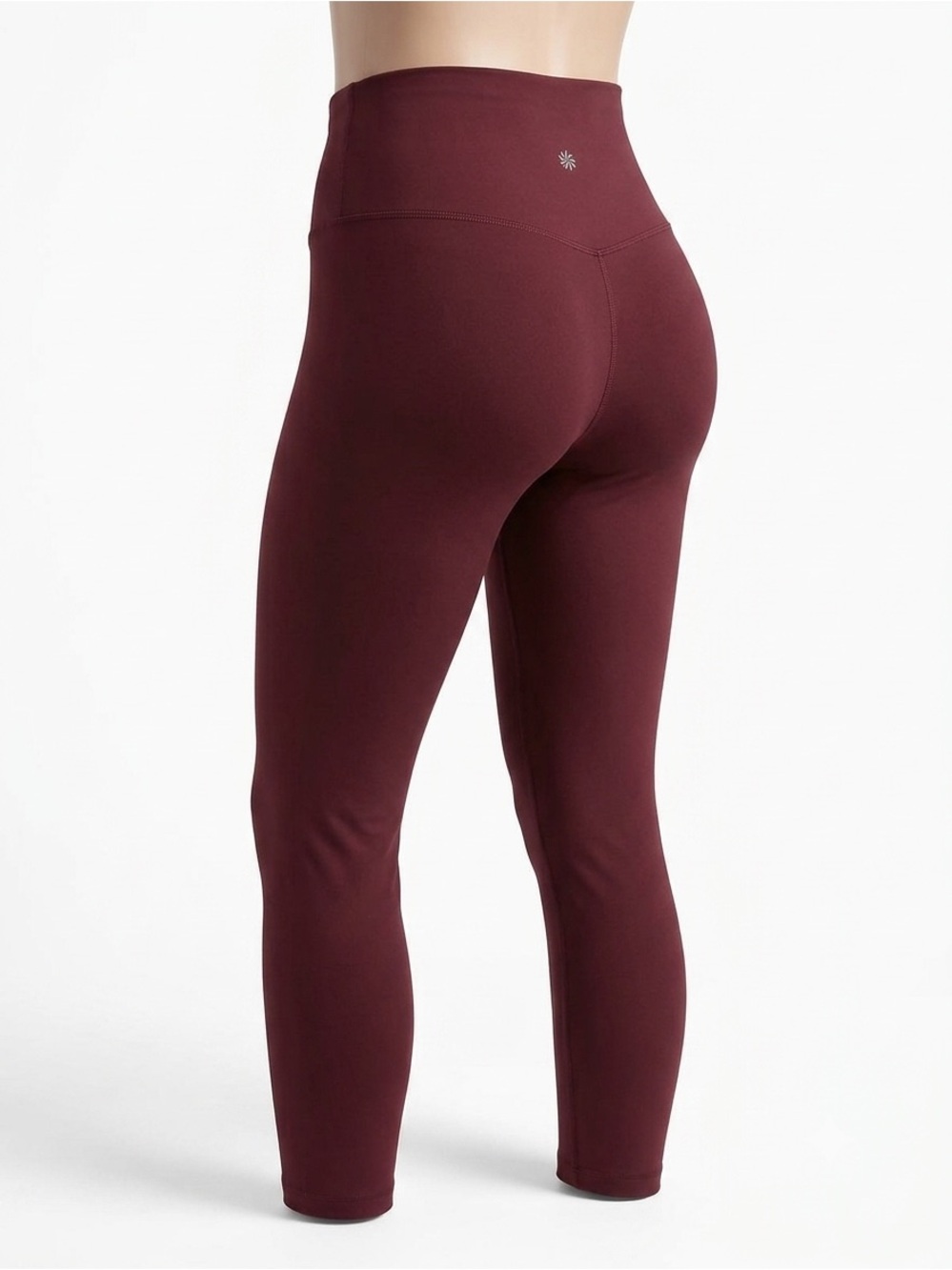 Athleta Maroon High-Waist Capris- Size Large